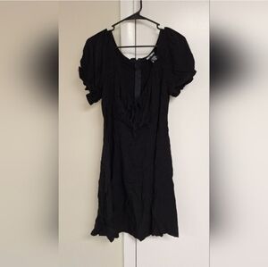 Hot Topic Black Puff Sleeve Dress Size Medium